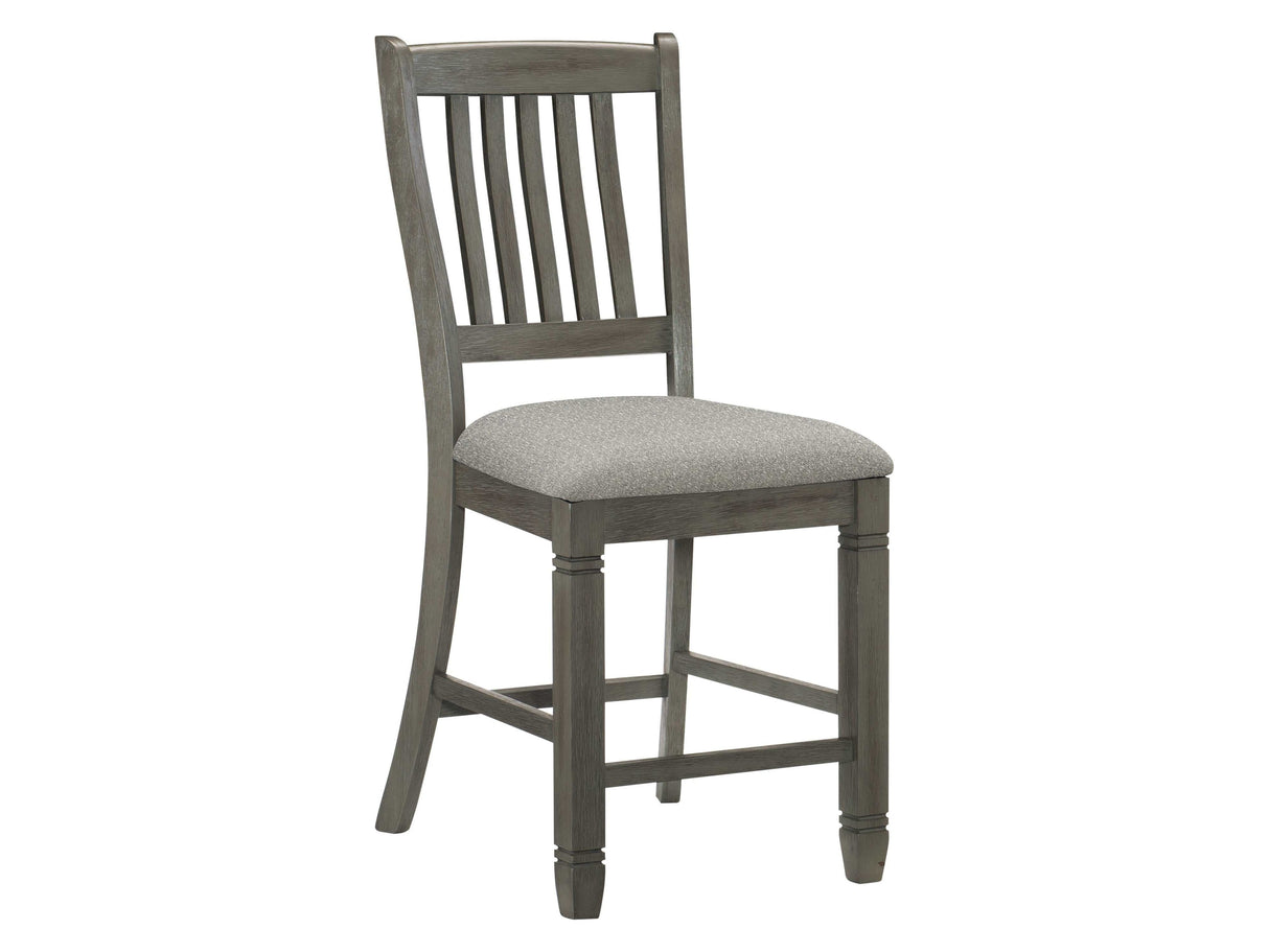 Granby Antique Gray Counter Height Dining Chairs (Set of 2) - Ornate Home