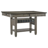 Granby Coffee & Antique Gray Counter Height Dining Table - Ornate Home