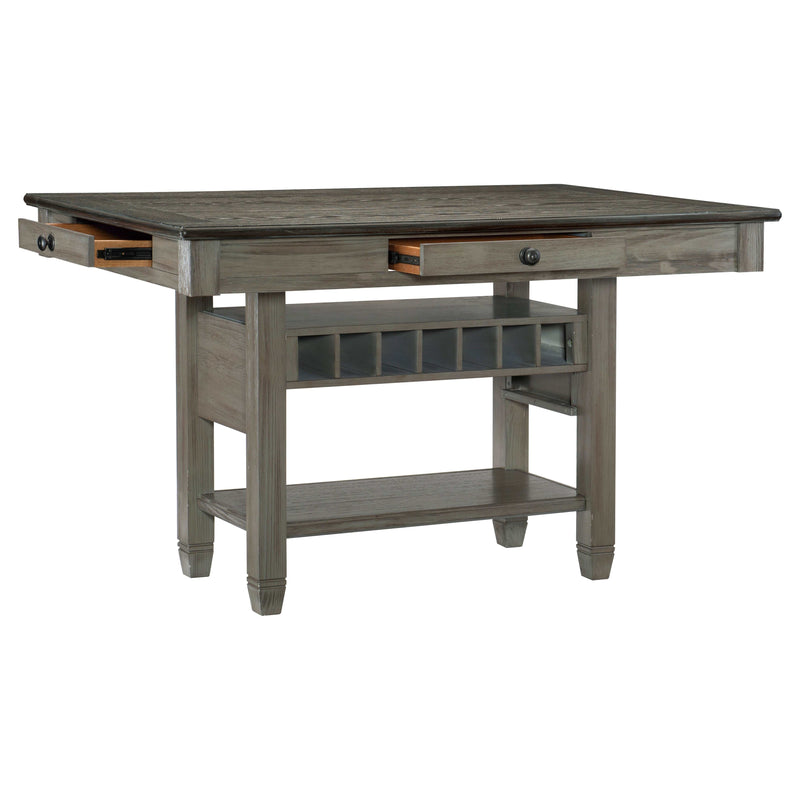 Granby Coffee & Antique Gray Counter Height Dining Table - Ornate Home