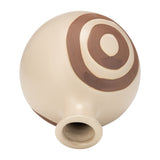 Oroleve Cream Ceramic Abstract Vase
