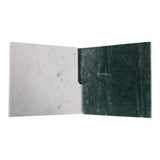 June Lake White/Green Marble Bookstand