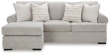 Eastonbridge Shadow Sofa Chaise and Ottoman