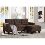 Earsom Brown Reversible Sofa & Ottoman