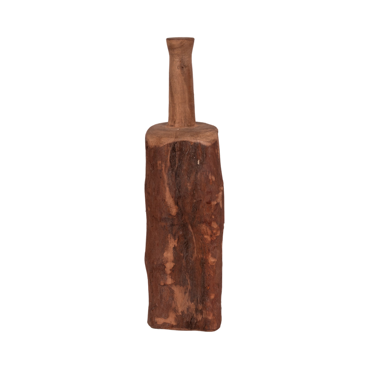 Fuchs Brown Reclaimed Wood Bottle Object - 20653-02