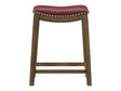 Ordway Red/Brown Counter Height Stool - Ornate Home