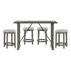 Auburndale Gray 5pc Dining Set