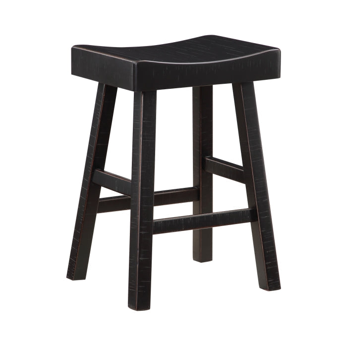 Caspian Black Counter Height Stool - Ornate Home