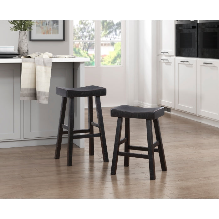 Caspian Black Counter Height Stool - Ornate Home