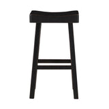 Caspian Black Pub Height Stool - Ornate Home