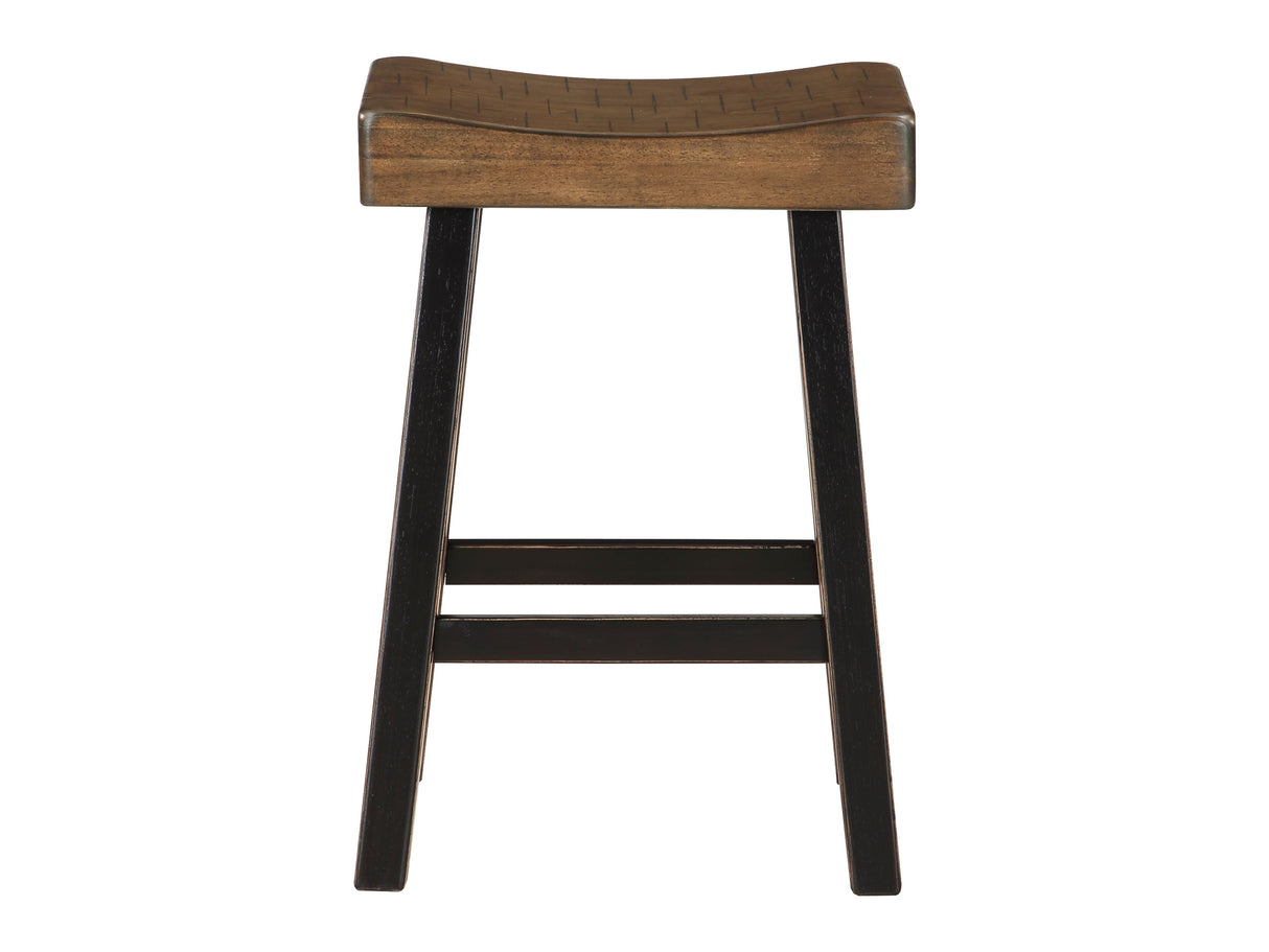 Caspian Black/Brown Counter Height Stool - Ornate Home