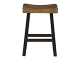 Caspian Black/Brown Counter Height Stool - Ornate Home