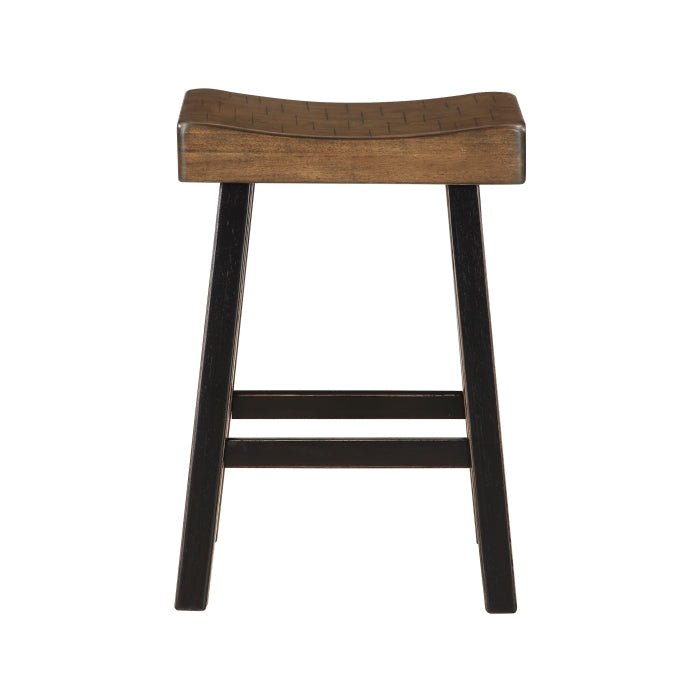 Caspian Black/Brown Counter Height Stool - Ornate Home