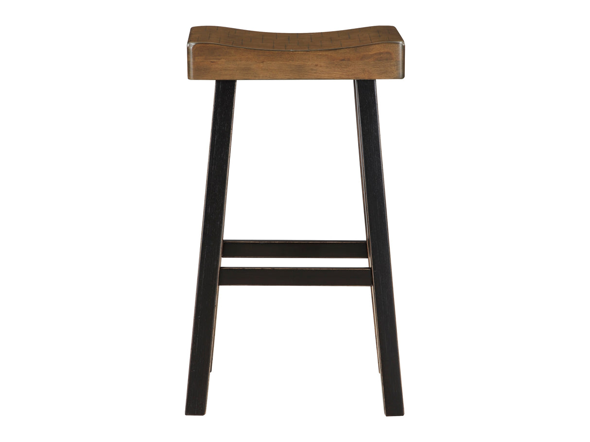 Caspian Black/Brown Pub Height Stool - Ornate Home