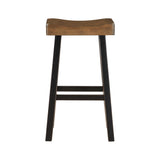 Caspian Black/Brown Pub Height Stool - Ornate Home