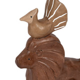 Crosbymill Tan/Ivory/Brown Animal Pyramid Decor