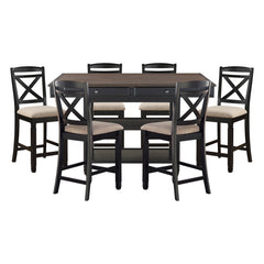 Baywater Gray 7pc Dining Set