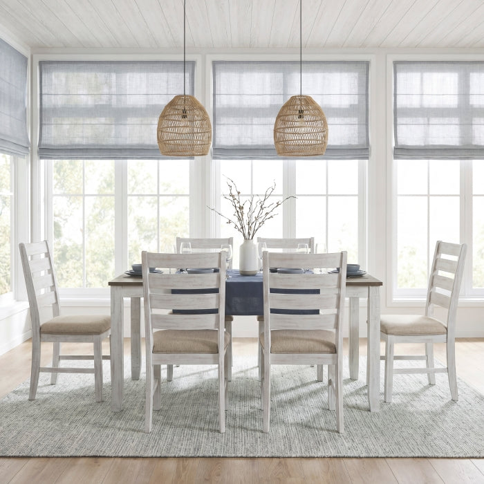 Blair Farm White 7-Piece Pack Dinette Set