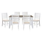 Blair Farm White 7-Piece Pack Dinette Set
