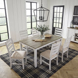 Blair Farm White 7-Piece Pack Dinette Set