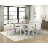 Blair Farm White 7-Piece Pack Dinette Set
