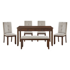 Binghampton Gray 6pc Dining Set