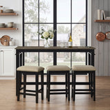 Beacon Black 4-Piece Pack Counter Height Set