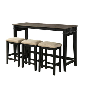 Beacon Black 4-Piece Pack Counter Height Set