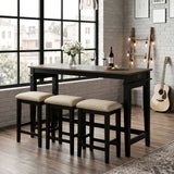 Beacon Black 4-Piece Pack Counter Height Set