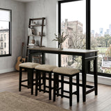 Beacon Black 4-Piece Pack Counter Height Set