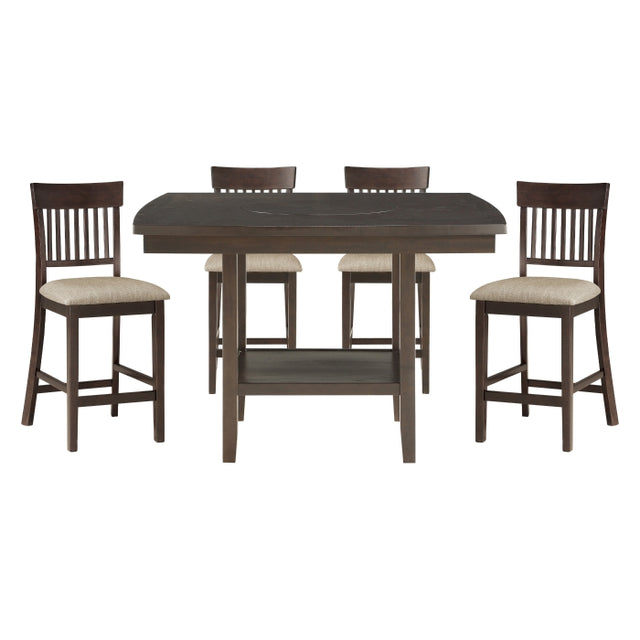 Balin Gray 5pc Dining Set