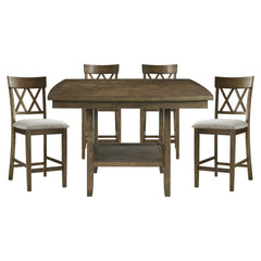 Balin Brown 5pc Dining Set