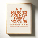 New Every Morning Scripture Print
