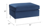 Jaszira Blue Modular Ottoman