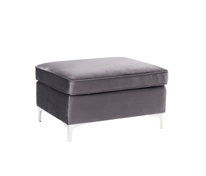 Jaszira Gray Modular Ottoman