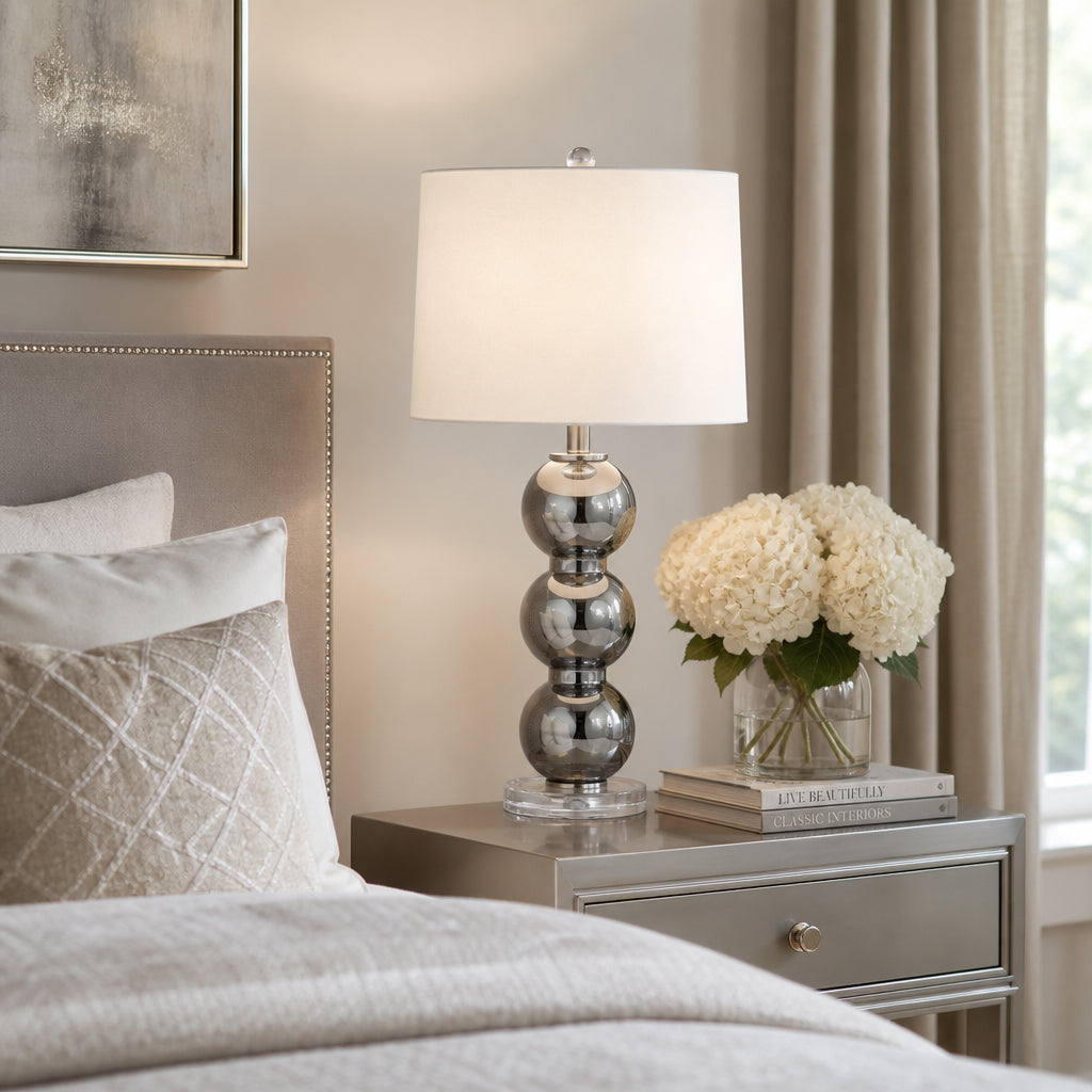 Caltondale Gray/Silver/White Lamp