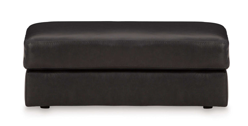 Amiata Onyx Leather Ottoman - Ornate Home