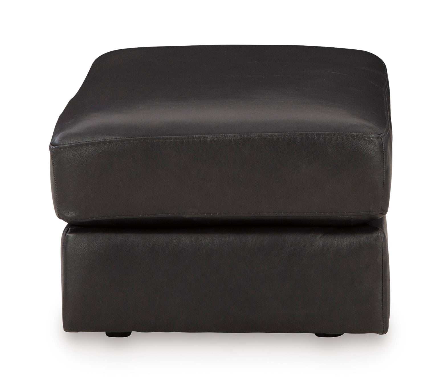 Amiata Onyx Leather Ottoman - Ornate Home