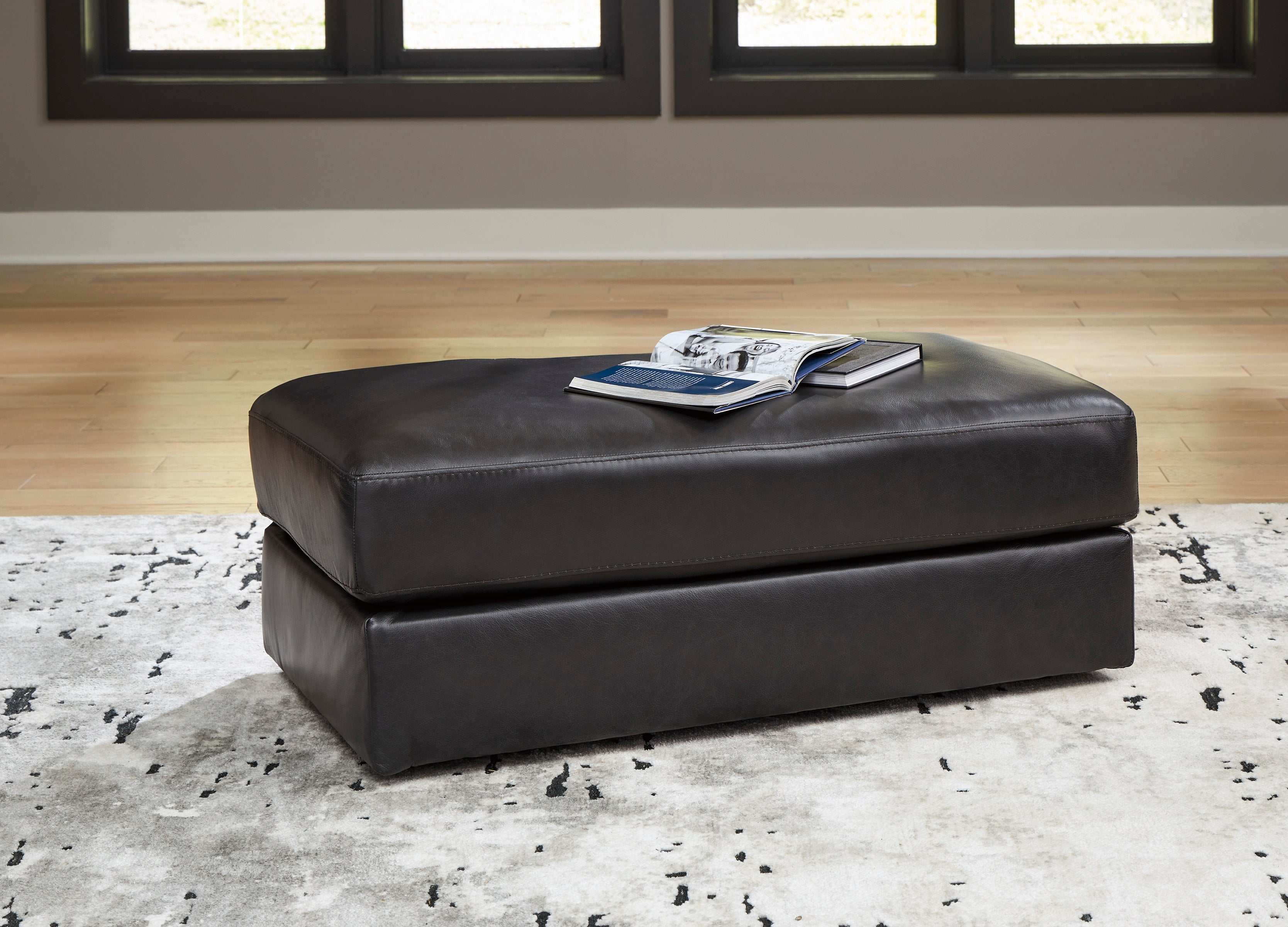 Amiata Onyx Leather Sofa - Ornate Home