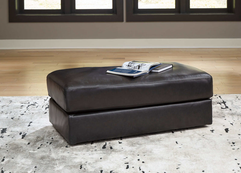 Amiata Onyx Leather Loveseat - Ornate Home