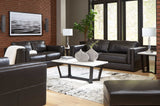 Amiata Onyx Leather Living Room Set / 4pc - Ornate Home