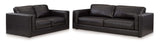 Amiata Onyx Leather Living Room Set / 2pc - Ornate Home