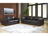 Amiata Onyx Leather Living Room Set / 2pc - Ornate Home