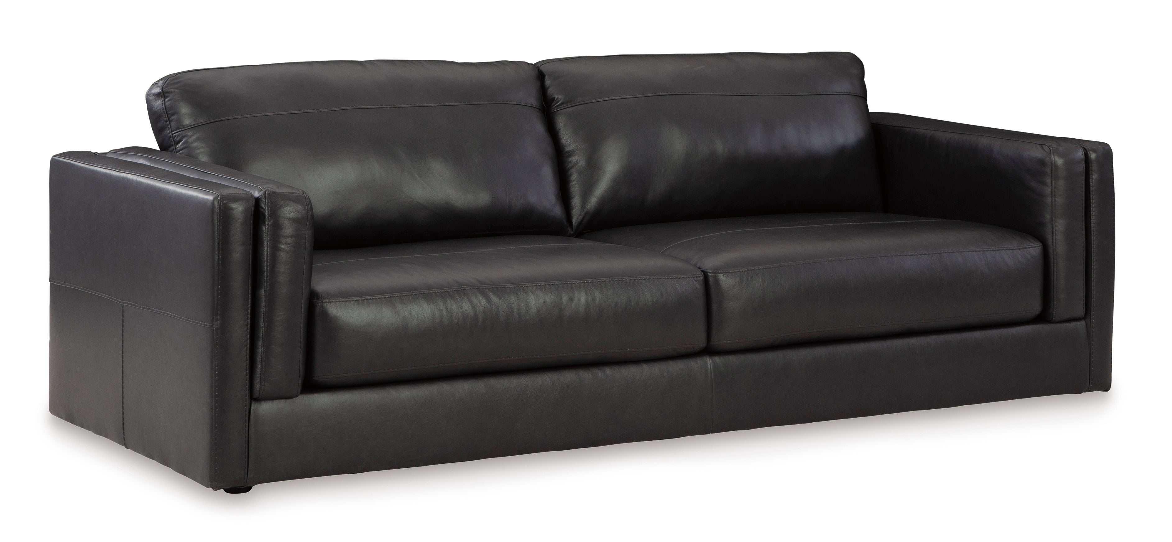 Amiata Onyx Leather Sofa - Ornate Home