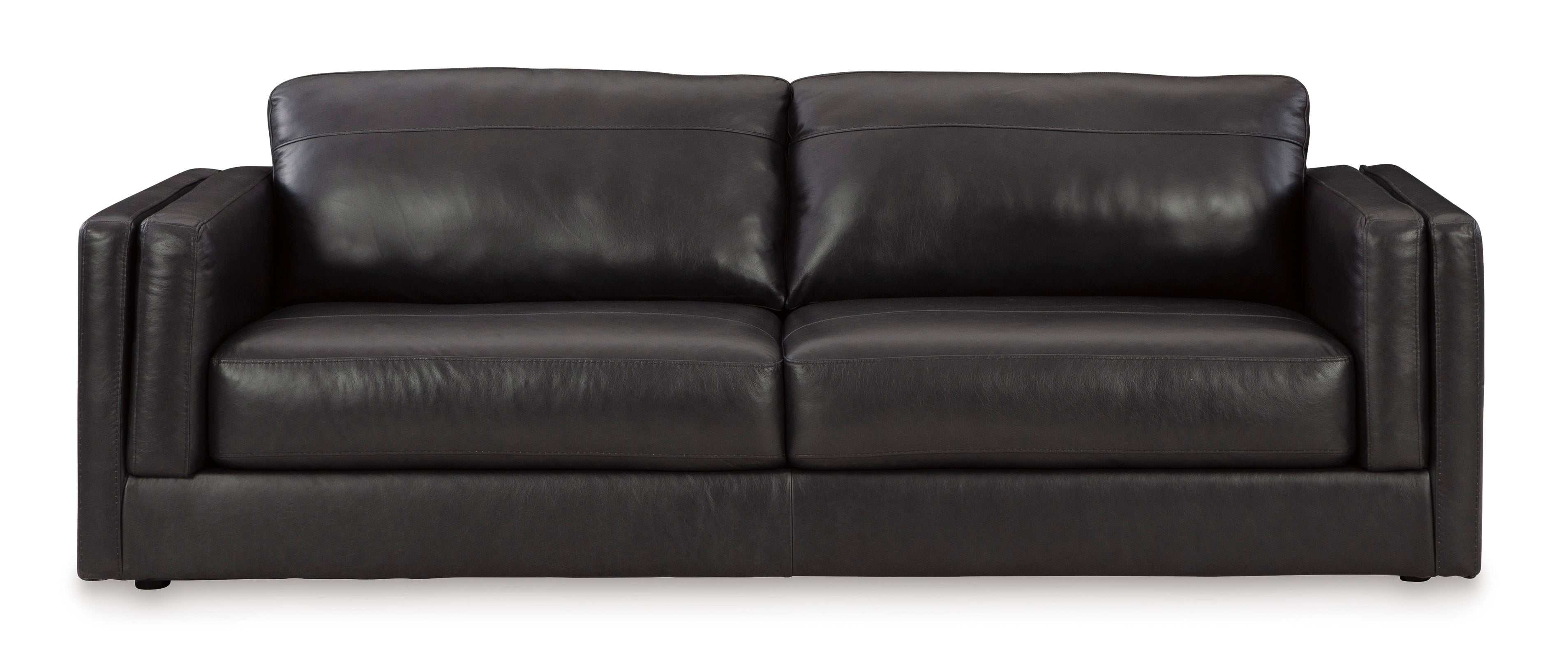 Amiata Onyx Leather Sofa - Ornate Home