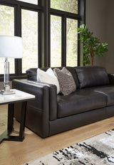 Amiata Onyx Leather Sofa - Ornate Home