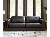 Amiata Onyx Leather Sofa - Ornate Home