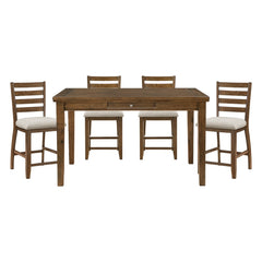 Tigard Brown 5pc Dining Set