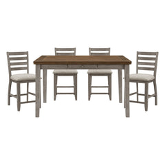 Tigard Gray 5pc Dining Set