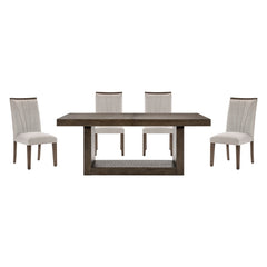 Brookings Gray 5pc Dining Set