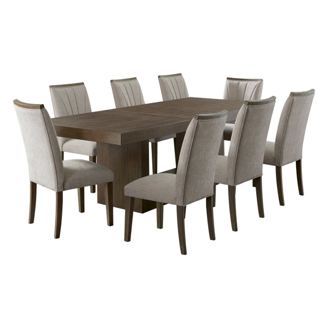 Brookings Gray 9pc Dining Set